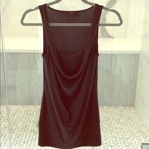 Express Cowl Neck Double Layer Tank